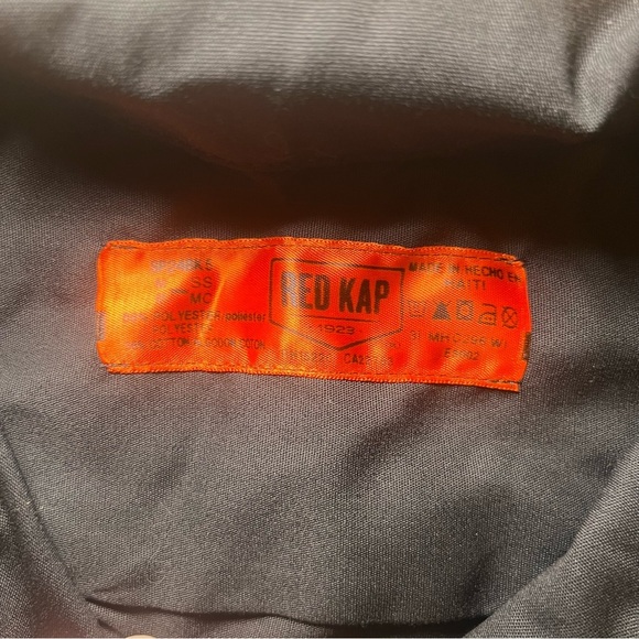 REDKAP Black Casual Button Down Shirt Short Sleeve - Picture 3 of 3